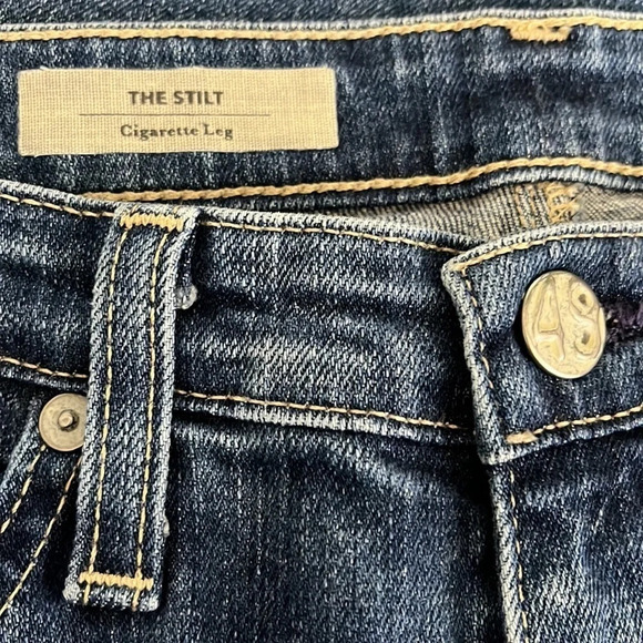 AG Adriano Goldschmied The Stilt Cigarette Leg Jeans - Size 27 - Picture 5 of 8